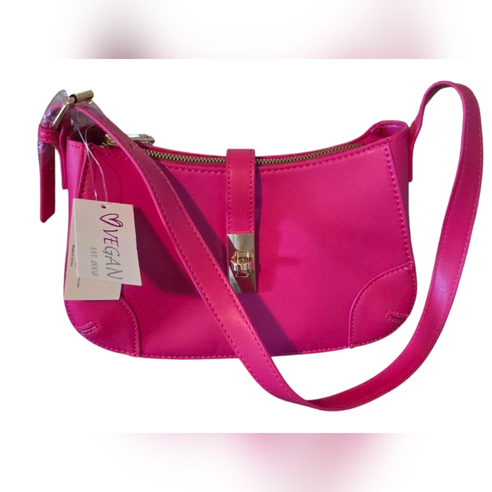 VEGAN Pink Shoulder Bag